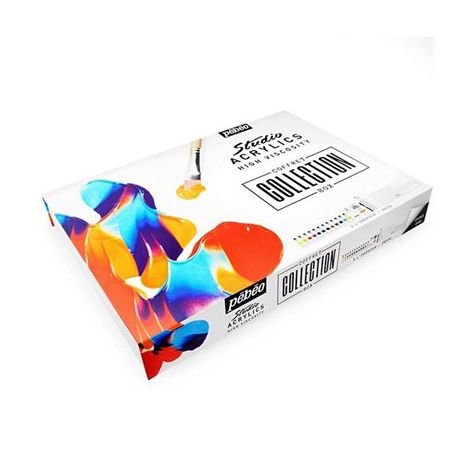 Zestaw artystyczny Pebeo Studio Acrylics Collection Box, 23 elementy